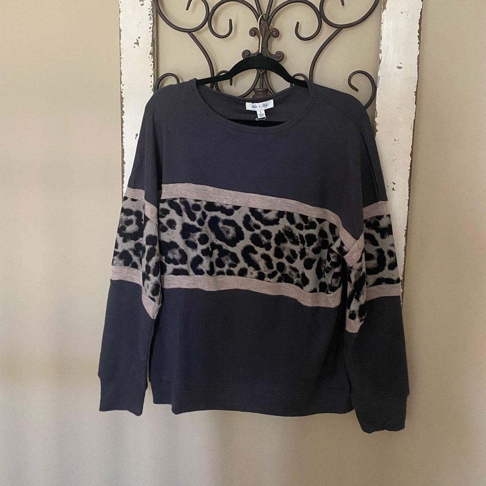 NWT cheetah top